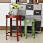 Nostalgic Metal Nesting Stools Set of 2 Round Planter Pot Stand Outdoor Endtable