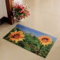 Entrance Rug Non Slip Rubber Doormat 29x17 inch Sunflower Welcome Outdoor indoor