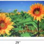 Entrance Rug Non Slip Rubber Doormat 29x17 inch Sunflower Welcome Outdoor indoor