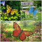 Butterfly Garden Stake Decorative Butterfly Yard Stake, Cute Insect Decor Metal