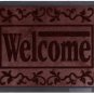Rubber Welcome Doormat 16''x24'' Patio Rug Dirt Debris Mud Trapper Out Door Mat