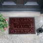 Rubber Welcome Doormat 16''x24'' Patio Rug Dirt Debris Mud Trapper Out Door Mat