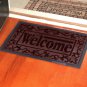 Rubber Welcome Doormat 16''x24'' Patio Rug Dirt Debris Mud Trapper Out Door Mat