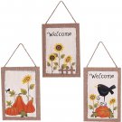 Wood Welcome Sign Set of 3 Wall Decor Rustic Hanging Welcome home decoration Wood Welcome Sign Set of 3 Wall Decor Rustic Hanging Welcome home decoration