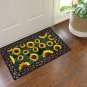 Rubber Welcome Door Mat, Decorative Indoor Outdoor Fall Doormat Non Slip Front D
