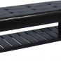 Storage Ottoman Bench - Black Faux Leather Footrest Seat Rectangular Upholstered