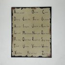 Rustic metal wall decoration Alphabet Poster Amaze yourself Be kind 13” x 10.4” Rustic metal wall decoration Alphabet Poster Amaze yourself Be kind 13” x 10.4”