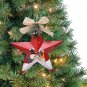 Christmas Ornaments 3D Star Barn Wall Decor Hand Painted 12&acirc;��( White Red Green)