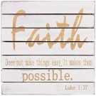 Wood Wall Plaque Faith Sign, Bible Verse Wall Art Hanging Decoration 9.75”x9.75” Wood Wall Plaque Faith Sign, Bible Verse Wall Art Hanging Decoration 9.75”x9.75”