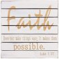 Wood Wall Plaque Faith Sign, Bible Verse Wall Art Hanging Decoration 9.75&acirc;��x9.75&acirc;��