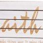 Wood Wall Plaque Faith Sign, Bible Verse Wall Art Hanging Decoration 9.75&acirc;��x9.75&acirc;��