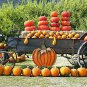 Pumpkin Garden Stake Metal Pumpkin Yard Sign Fall Decor, Decorative Pumpkin Yard