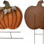 Pumpkin Garden Stake Metal Pumpkin Yard Sign Fall Decor, Decorative Pumpkin Yard