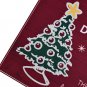 Rubber Welcome Door Mat, Decorative Indoor Outdoor Merry Christmas Doormat Red