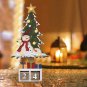 Wooden Christmas Tree Countdown Advent Calendar, LED Countdown to ChristmasDecor