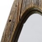 Rustic Wood Fish Mirror Decorative for Living Rm BathRm BedRm Nautical style