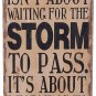 Wall decor “Dance in The Rain”Inspirational Wall Plaque with Sayings Rustic Wood