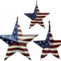 Ornaments 4th July Decoration Country Style (12"&16.5"&21") Patriotic Metal Star
