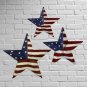 Ornaments 4th July Decoration Country Style (12"&16.5"&21") Patriotic Metal Star
