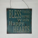 'Bless this Home wuth Happy Hearts' Metal Wall Décor 'Bless this Home wuth Happy Hearts' Metal Wall Décor