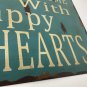 'Bless this Home wuth Happy Hearts' Metal Wall Décor
