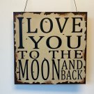 "I love you to " Rustic metal wall decor 12” x 12” "I love you to " Rustic metal wall decor 12” x 12”
