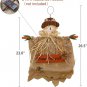 Fall Scarecrow Hanging Wall Decoration LED Battery Operated Scarecrow Decor Fall