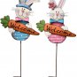 Easter Bunny stake Set Outdoor Decoration Spring Lawn Patio Home Garden Decor