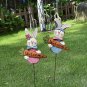 Easter Bunny stake Set Outdoor Decoration Spring Lawn Patio Home Garden Decor