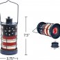 Rustic Metal Lantern Patriotic Decorative Candle Holder American Flag July 4th D