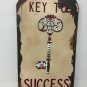 " key to success " Rustic Metal wall decor 8&acirc;�� x 15&acirc;��