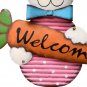 Garden Stake Easter Bunny Boy Metal Stake Garden Decor Rabbit with Carrot...