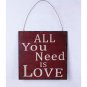 'All You Need' Metal Wall Décor