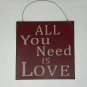 'All You Need' Metal Wall Décor