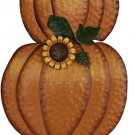 Metal Pumpkin Garden Stake Welcome Yard Sign Fall Decor, Fall Pumpkin Yard Decor