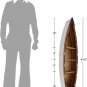 47 Inch Wood Boat Shelf Decor Nautical Wall Hanging Boat Ornament Beach Theme Ro