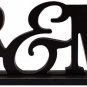 Rustic Wood MR & MRS Sign for Home Decor, Decorative Wooden Cutout Word Decor