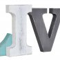 Wooden Live Sign Decor Aqua Hanging Block Letters Sign Free Standing Wooden Lett