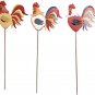Metal Rooster Garden Stake Decorative Rooster Ornament Outdoor Patio Yard Decor