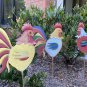 Metal Rooster Garden Stake Decorative Rooster Ornament Outdoor Patio Yard Decor
