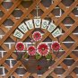 Vintage Metal Welcome Sign Hanging Flower Watering Can Design Front door sign