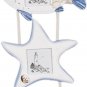 Nautical Fish Star Shell Photo Frame Wall Hanging Decoration Wood &Glass Frame