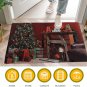 Christmas Doormat Decorative Welcome Mat Non-Slip Rubber Backing Floor Mats Indo