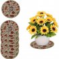Plant Pot Mats Set of 6 Water Absorbent 8.5" Non-Slip Pot Pad Heat Resistant Mat