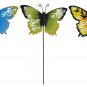17” Metal Butterfly Stakes Garden Ornaments Decorative Yard Stake set of 3