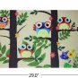 Easy to Clean Low Profile Mat for Entry Patio Garage High Traffic Areas owl tree