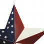 3set Patriotic Metal Barn Star Wall Decor, 12inch Hanging Country Rustic Metal S