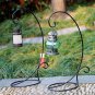 Rustic Metal Lantern Candle Holder Set of 2 with American Flag Pattern Vintage F