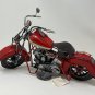 Red Metal Motorbike Decoration Tabletop Shelf Ornament Handmade Motorcycle Decor