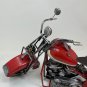Red Metal Motorbike Decoration Tabletop Shelf Ornament Handmade Motorcycle Decor